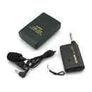 Wireless Lavalier Lapel Microphone System Mic FM Transmitter Receiver