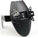 Motorcycle Rear Mudguard Wheel Tire Splash Cover Guard with License Plate B R9F7