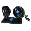 12V Universal USB Dual Head Car Cooling Fan Truck Auto Cooling Coo OZ