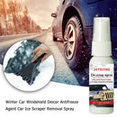 Car Windshield Deicer Antifreeze Agent Car Ice Scraper Removal Spray (30ml) A