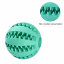 Dog Tooth Cleaning Balls,Chewing Food Toys Ball Non-Toxic Soft Rubber Ball fE5X9