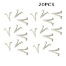 Butterfly V-Clips for Pool Brush, Leaf rake, Vacuum Handle Standard Poles, 20pcs