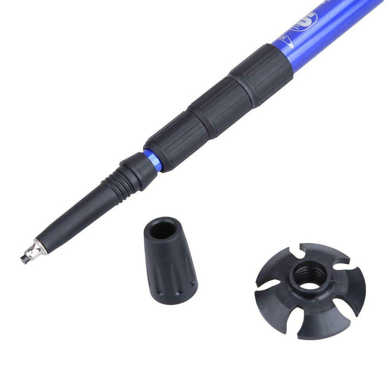 Hiking Walking Trekking Trail Poles Ultralight 4-section Adjustable Canes