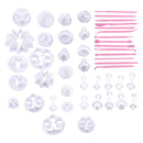 47Pcs Sugarcraft Candy Cake Mould Fondant Plunger Pastry Tool Molds Cutter Decor