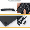 USB Numeric Keypad,USB 18 Key Number Numeric Keypad Keyboard for Laptop DeskQ9W1