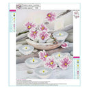 Flower 5D Round Diamond Rhinestone Painting Embroidery DIY Cross Stitch