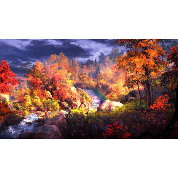 1000pcs DIY Paper Jigsaw Autumn Forest Puzzle Toys Landscape Picture Decor