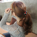2pcs Women Girls Flower PonyTail Elastic Rubber Hair Band Tie Rope Ring Hot!