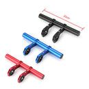 Bicycle Handlebar Extender Bike Headlight Clamp Extension Bracket (Black)