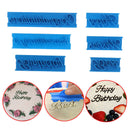 6PCs Alphabet Number Letter DIY Baking Cake Mold Cookie Embosser FondantS Hn