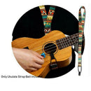 Ethnic Style Ukulele Strap Thermal Transfer Ribbon Durable Belt New Guitar R9Q3