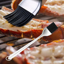 Silicone BBQ Grill Oil Sauce Brush Stainless Steel Handle Pastry Bread Tool