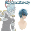Boku no My Hero Academia Amajiki Tamaki Green Anime Wigs Hair Costume Cospl O7P5