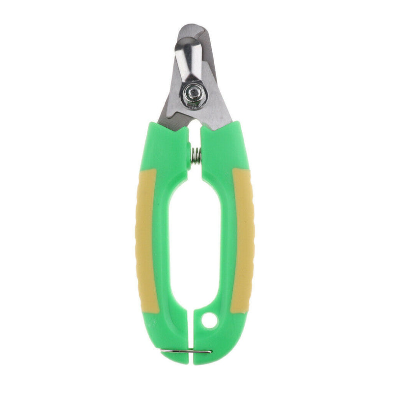 2PCS Pet Dog Cat Alloy Nail Clipper Trimmer for Small Animals Lock Green L