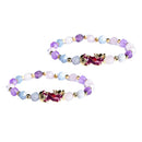 2 x Feng Shui Pixiu Bracelet Jewelry Attract Wealth  Luck Charm Bead Bracelet .