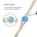 Essential Oil Diffuser Bracelet Stainless Steel Aromatherapy Locket Bracele E4R9