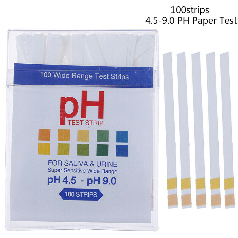 100PH Indicator 4.5-9.0 Test Strips Paper Litmus Tester Laboratory Urine Sal Ew