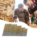 100X HSS Twist Drill Woodworking High Speed Steel Twist Drill Bit Set Tools