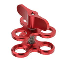 Triple Ball Clamp 3 Holes Underwater Arm Diving Bracket for Gopro Light Red