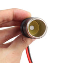 14" Clip-On Car  Lighter Power Socket Adapter W/ Clip Connector 12V