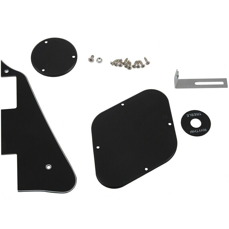 1set Black Pickguard /Cavity /Switch Covers/Pickup Selector Plate /Bracket/