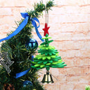 2pcs Non-Woven Christmas Bell Pendants Xmas Hang Ornament New Year Decor Gift