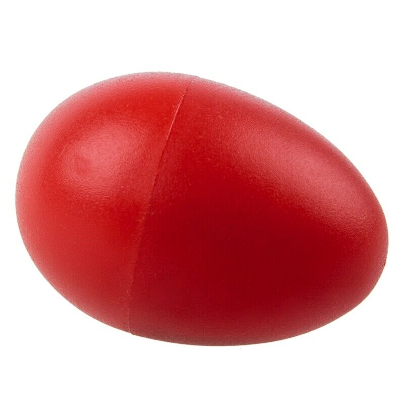 1 Pair Plastic Percussion Musical Egg Maracas Shakers red