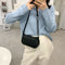 Fashion Lattice Pattern Women Handbag Chain Shoulder Underarm Bag (Black)