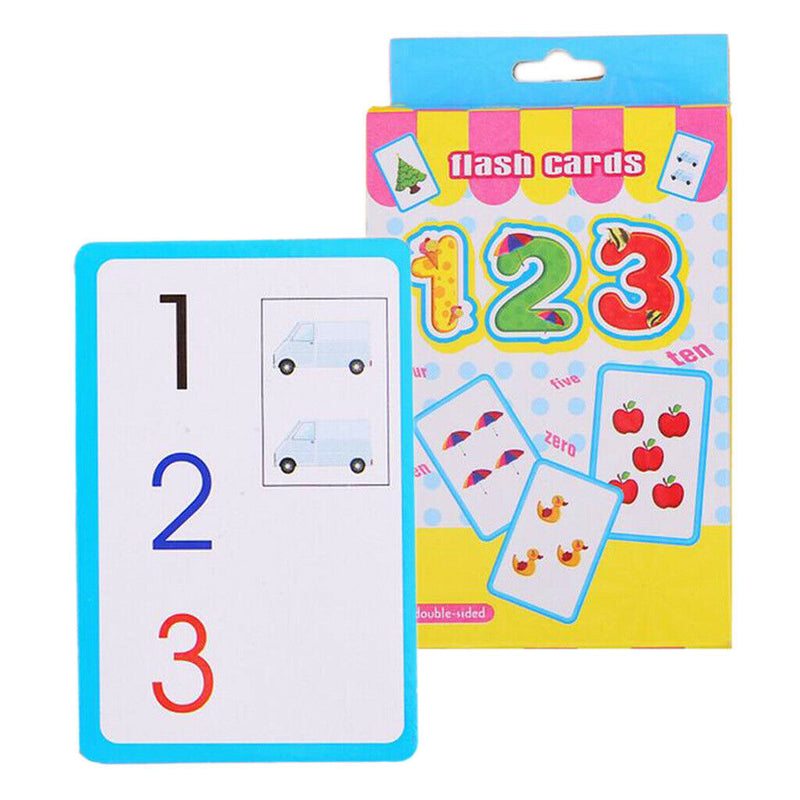 Flash Cards Numbers Flashcards Set Preschool Kids Educational Counting Learning