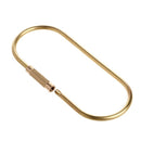 Handmade EDC Oval Shape Brass Keychain Classic Key Ring Key Chain Camping Tools
