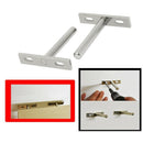 4pcs 10mm x 70mm Metal Hidden Concealed Invisible Shelf Support - 3 Inch Ha W7R1