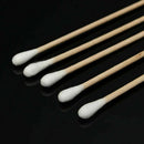 100Pcs Q-tips Medical Swabs 6'' Long Wooden Handle Sturdy Cotton Applicator Swab