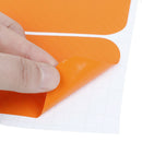 4Pcs Orange car door sill scuff  pedal protect carbon fiber stick OZ