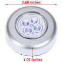 1 Pcs LED Car Touch Lights Push Tap Stick On Click Lamps Battery Powered FT