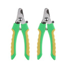 2PCS Pet Dog Cat Alloy Nail Clipper Trimmer for Small Animals Green L