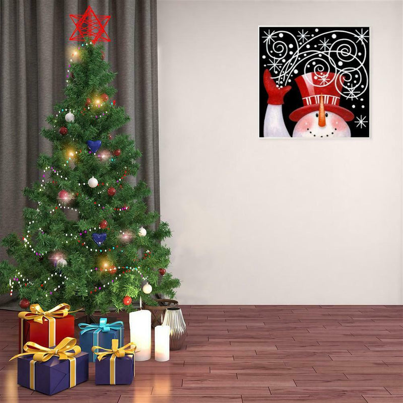 5D DIY Full Drill Diamond Painting Christmas Snowman Cross Stitch Embroider