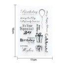 Birthday GiftDIY Transparent Silicone Clear Stamp Cling Seal Scrapbook Embossing