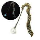 Luminous Night Dragon Bookmark Label Read Maker Feather Book Stationery Copper F