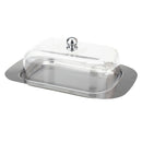 Stainless Steel Butter Dish Food Serving Tray Hotel Buffet Fruits Storage A