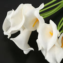 Calla Lily Bridal Wedding Bouquet 10 head Latex Real Touch KC51 White