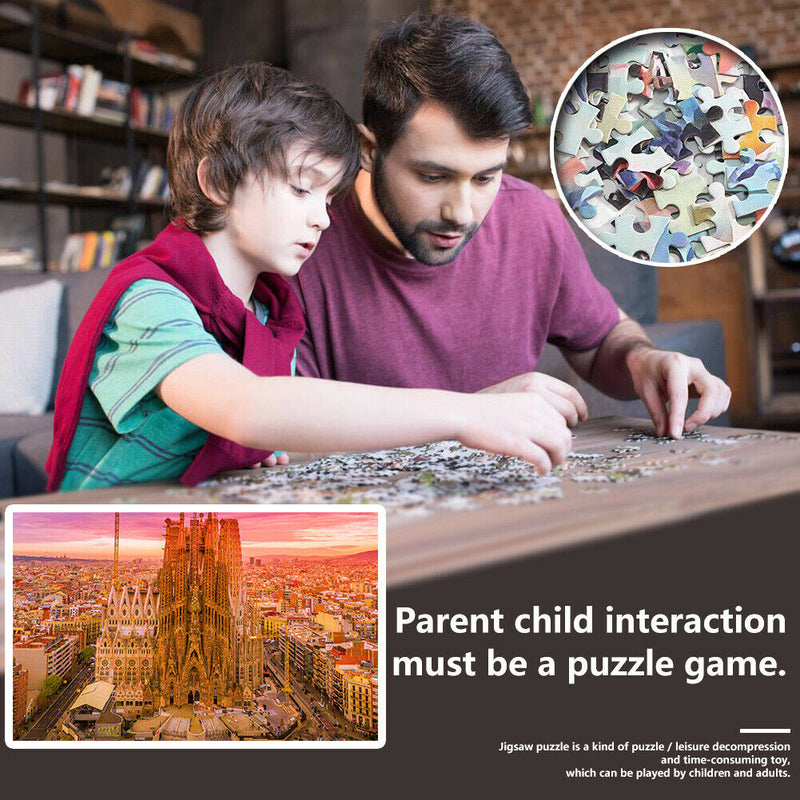 1000 Pieces Adults Kids Paper Puzzles Novelty Building Assembling Picture