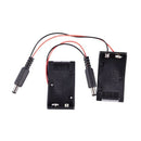 2PCS New 9V Battery Holder Box Case Wire Plug 5.5*2.1mm for Arduino R4N7