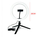 10" LED Selfie Ring Light with Tripod Stand Phone Holder for Live Makeup bs
