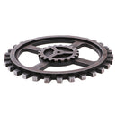 Rustic Wooden Circle Gear Home Bar Wall Hanging Art Craft Decorative