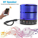 WS-887 Mini Bluetooth Subwoofer Bass Speaker MP3 Player FM Radio (Blue)