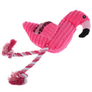 1PC Plush Flamingo Pet Dogs Bite Chew Toys Small Dog Interactive - OZ