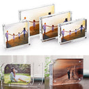 Clear Acrylic Magnet Photo Frame Stand Baby Wedding Photo Frame Vertical or