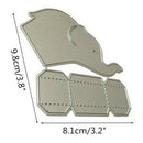 Elephant Box Metal Cutting Dies Stencils DIY Scrapbooking Embossing Craft Gift