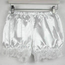 Drawers satin pumpkin pants petticoat small costume White ladies free size  M3X4