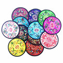 5Pcs Chinese Traditional Style Embroidered Cloth Coaster Tea Coffee Cup Pot N8M8